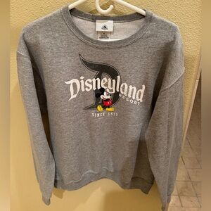 Disney Gray Crewneck Sweater with Mickey Mouse